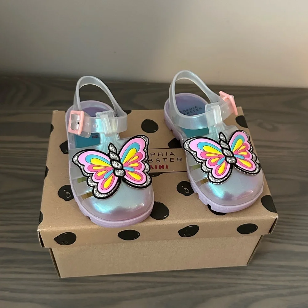SOPHIA WEBSTER TODDLER GIRL UNICORN JELLY SANDALS